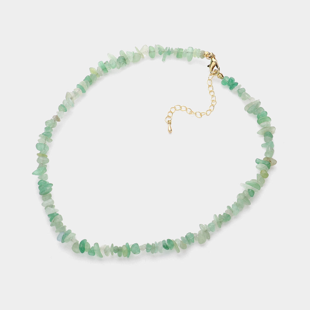 iLLASPARKZ Semi Precious Stone Beaded Choker Necklace