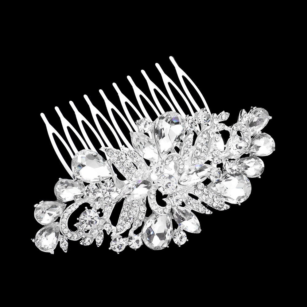 iLLASPARKZ Multi Stone Embellished Hair Comb