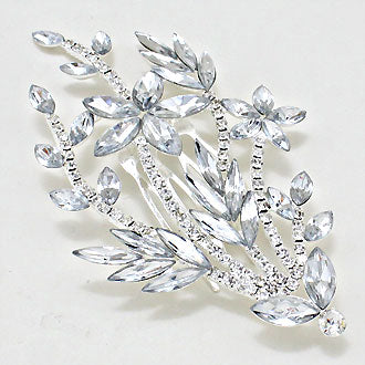 iLLASPARKZ Crystal Flower Bouquet Hair Comb & Stick