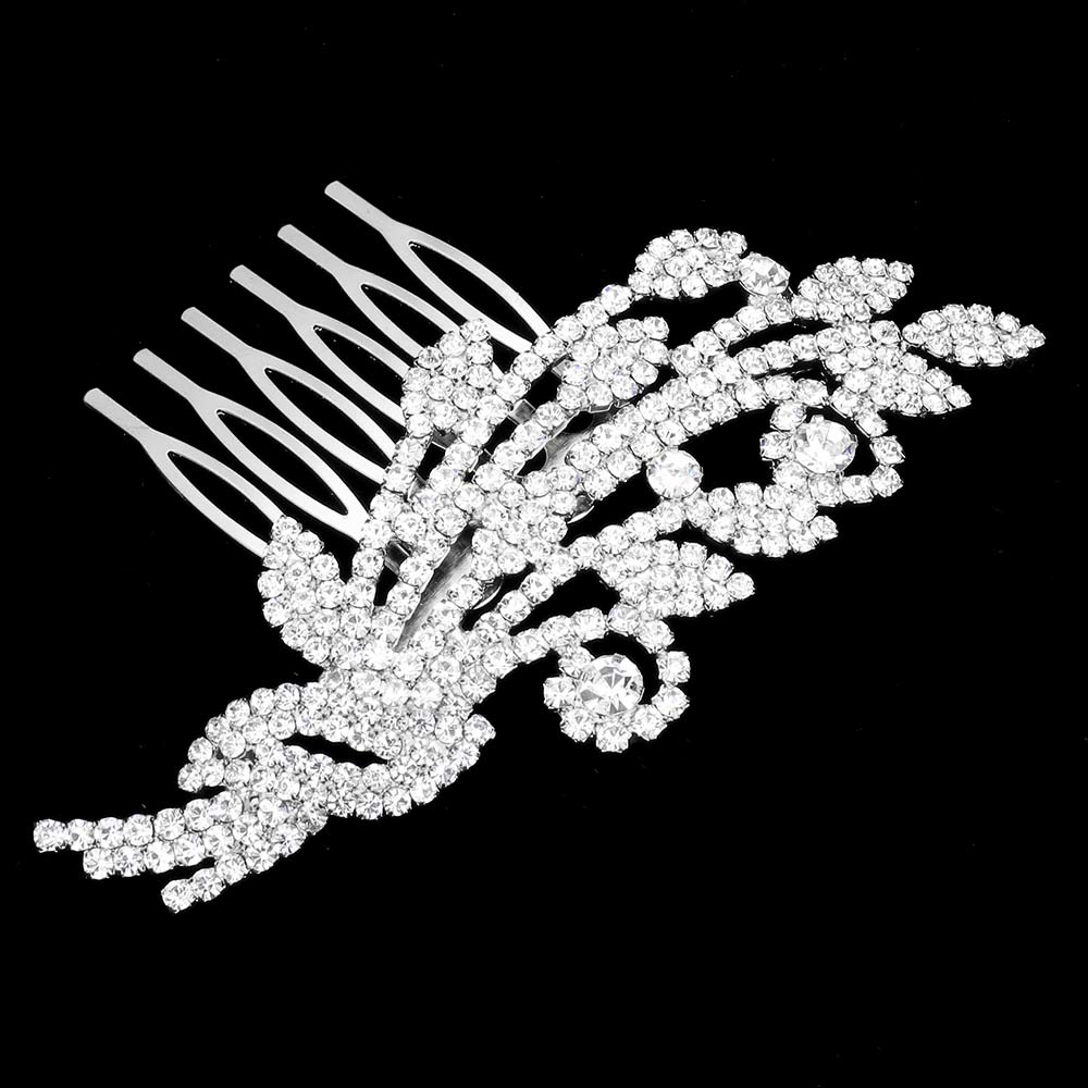 iLLASPARKZ Rhinestone Sprout Hair Comb