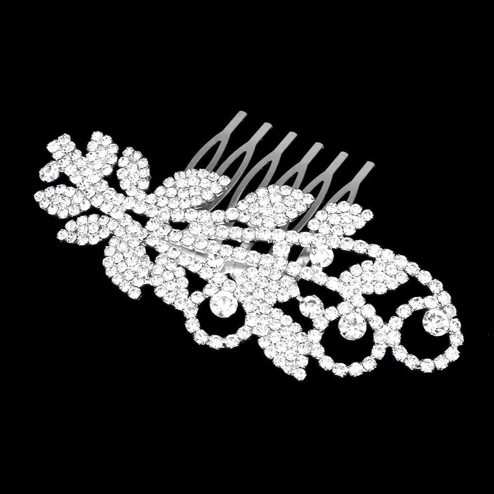 iLLASPARKZ Rhinestone Sprout Hair Comb