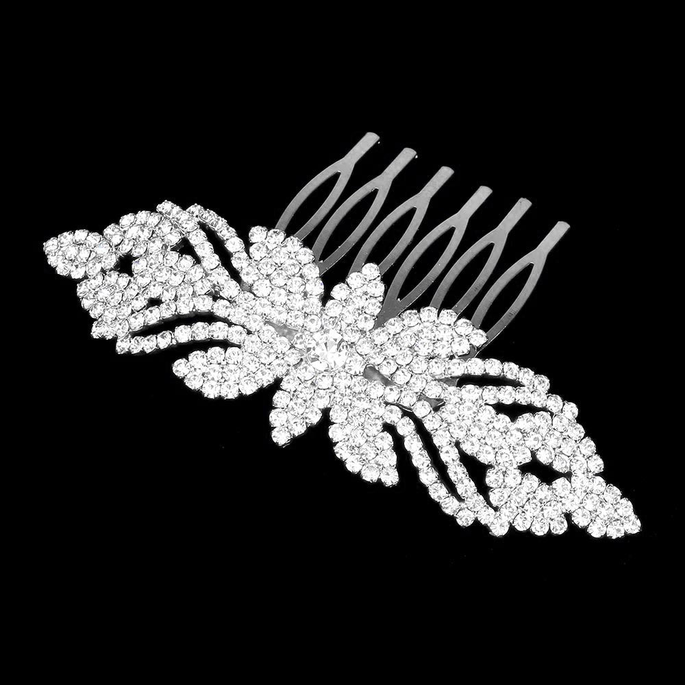 iLLASPARKZ Rhinestone Sprout Hair Comb