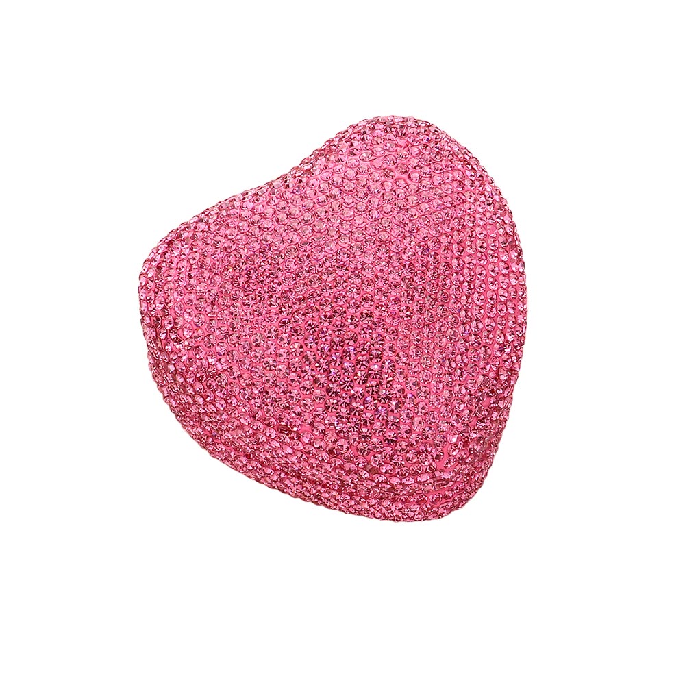 iLLASPARKZ LED Light Bling Studded Heart Shaped Jewelry Ring Case