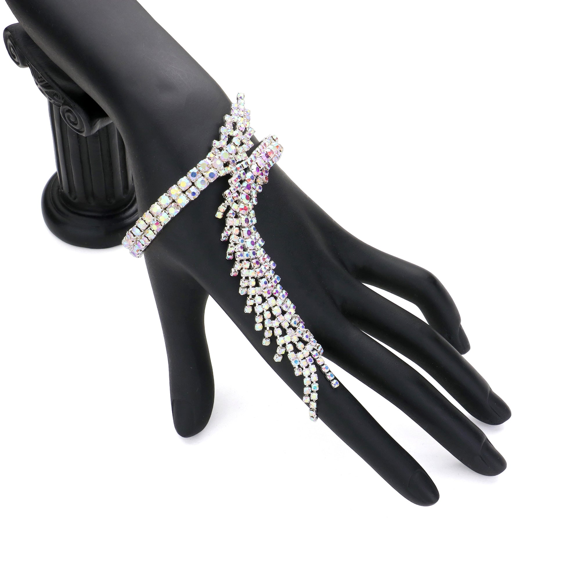 iLLASPARKZ Rhinestone Paved Adjustable Evening Bracelet