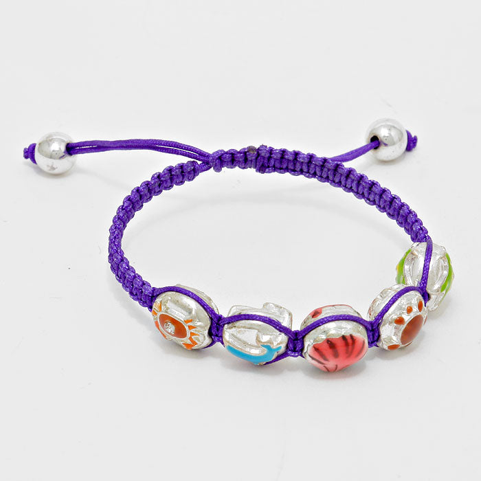 iLLASPARKZ Starfish & Turtle Sea Life Bracelet