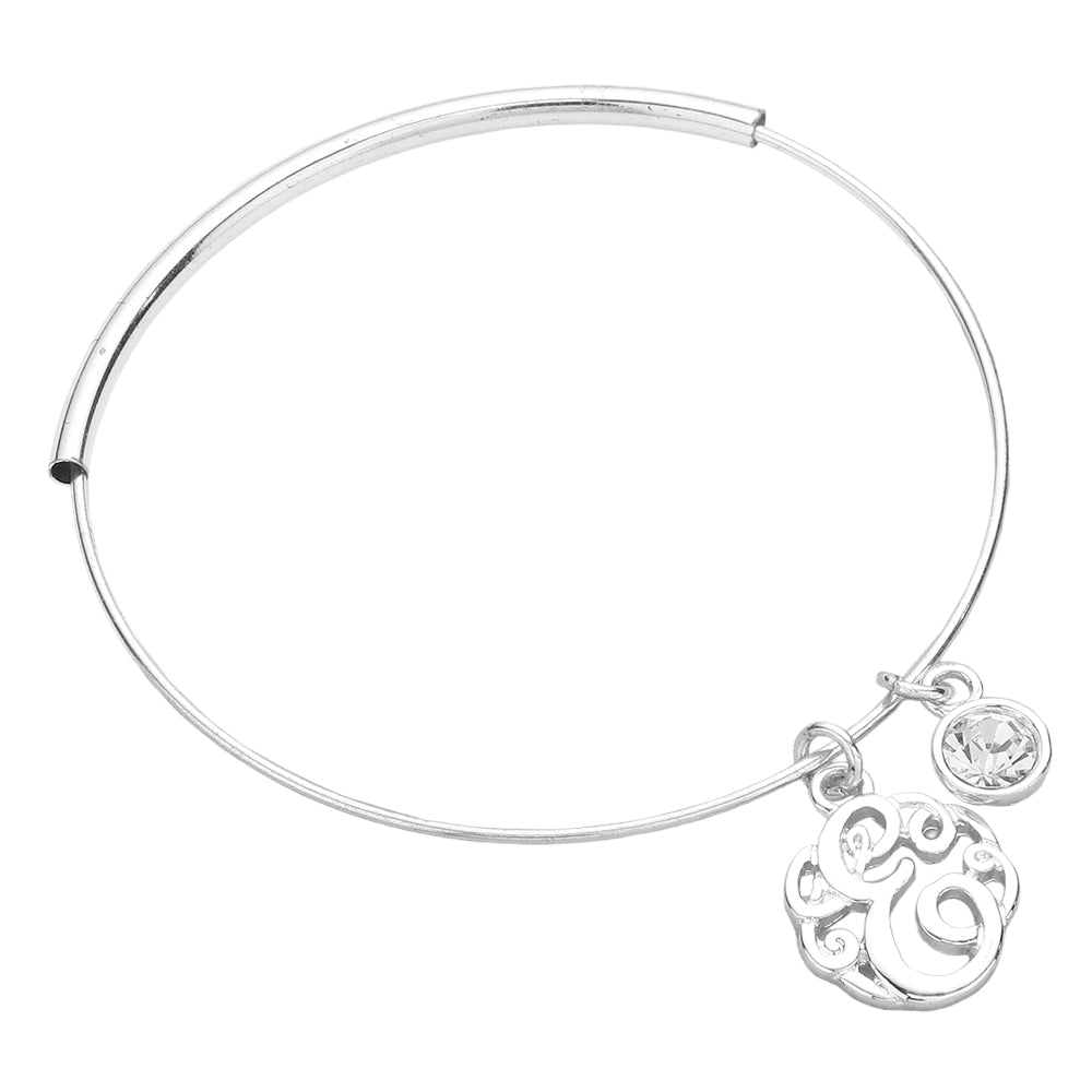 iLLASPARKZ -E- Monogram Bangle Bracelet