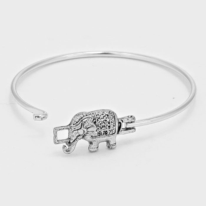 iLLASPARKZ Metal Elephant Hook Bracelet