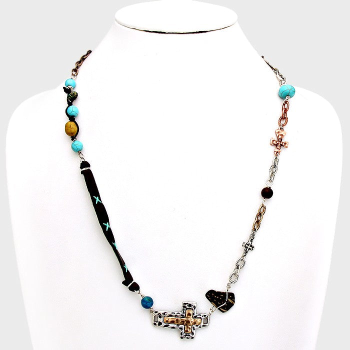 iLLASPARKZ Cross Accented Bracelet / Necklace