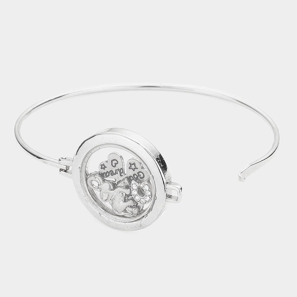 iLLASPARKZ Elephant Charm Bangle Bracelet