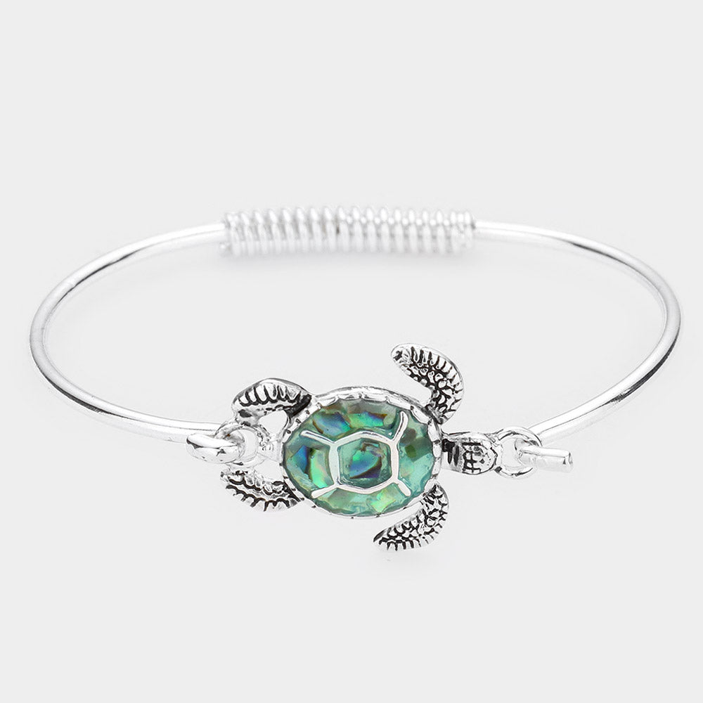 iLLASPARKZ Abalone Turtle Metal Hook Bracelet