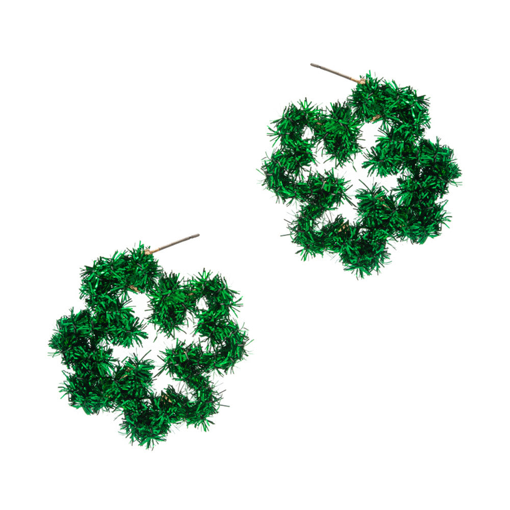 iLLASPARKZ St Patricks Day Clover Earrings