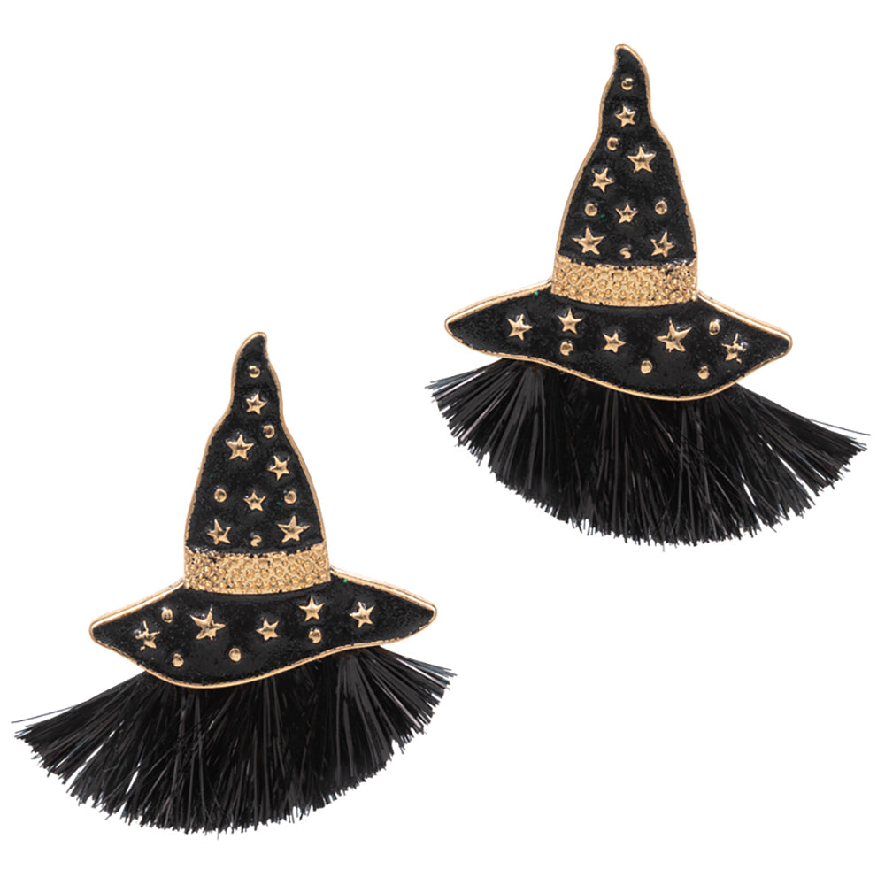 iLLASPARKZ Enamel With Hat with Tassel Earrings