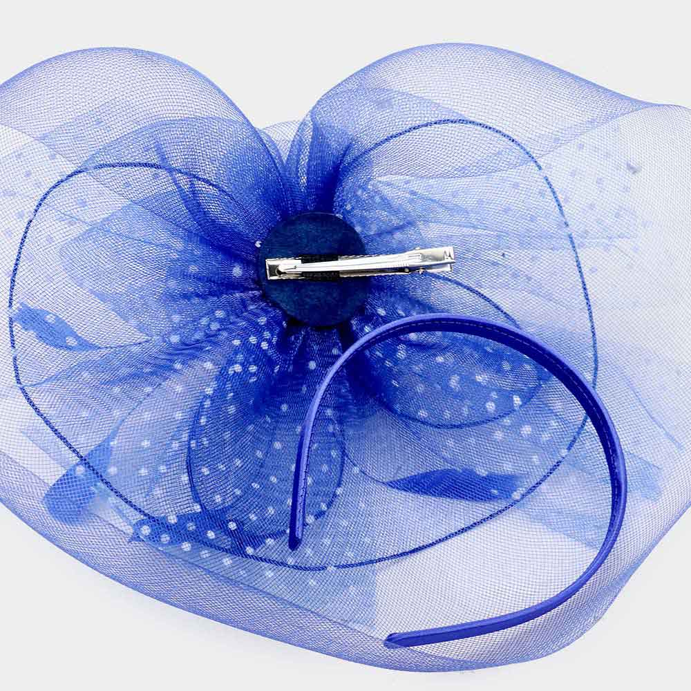 iLLASPARKZ Embellished Floral Feather Mesh Fascinator