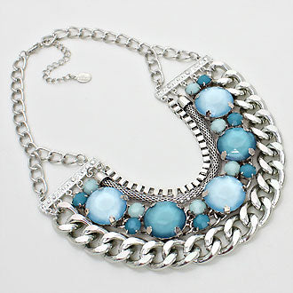 iLLASPARKZ Layered Dome Chain Link Necklace