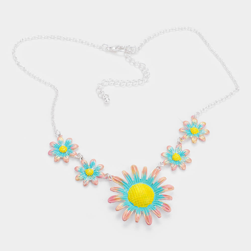 iLLASPARKZ Garden Floral Collar Necklace