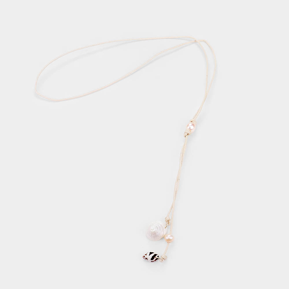 iLLASPARKZ Freshwater Pearl Shell Detail Adjustable Necklace