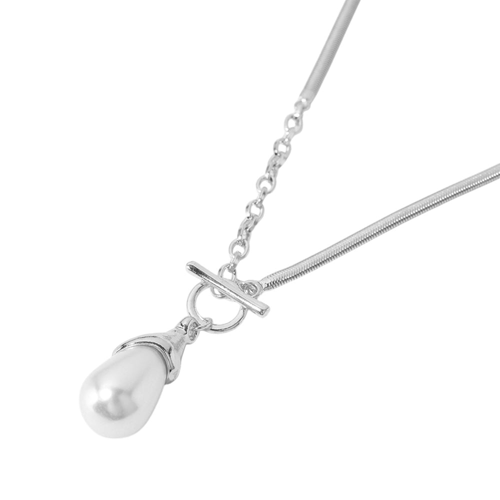 iLLASPARKZ SECRET BOX_Pearl Toggle Pendant Necklace