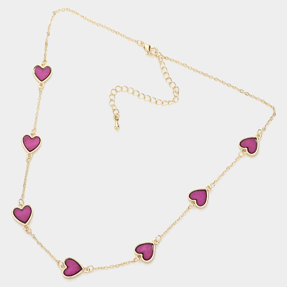 iLLASPARKZ Heart Station Necklace