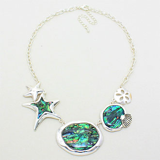 iLLASPARKZ Abalone Starfish Chain Necklace