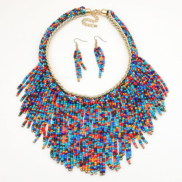 iLLASPARKZ Boho Fringe Necklace