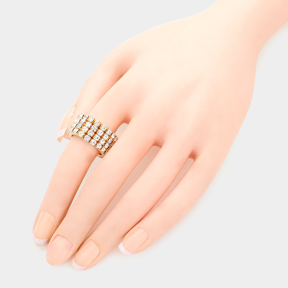 iLLASPARKZ Rhinestone Stretch Ring