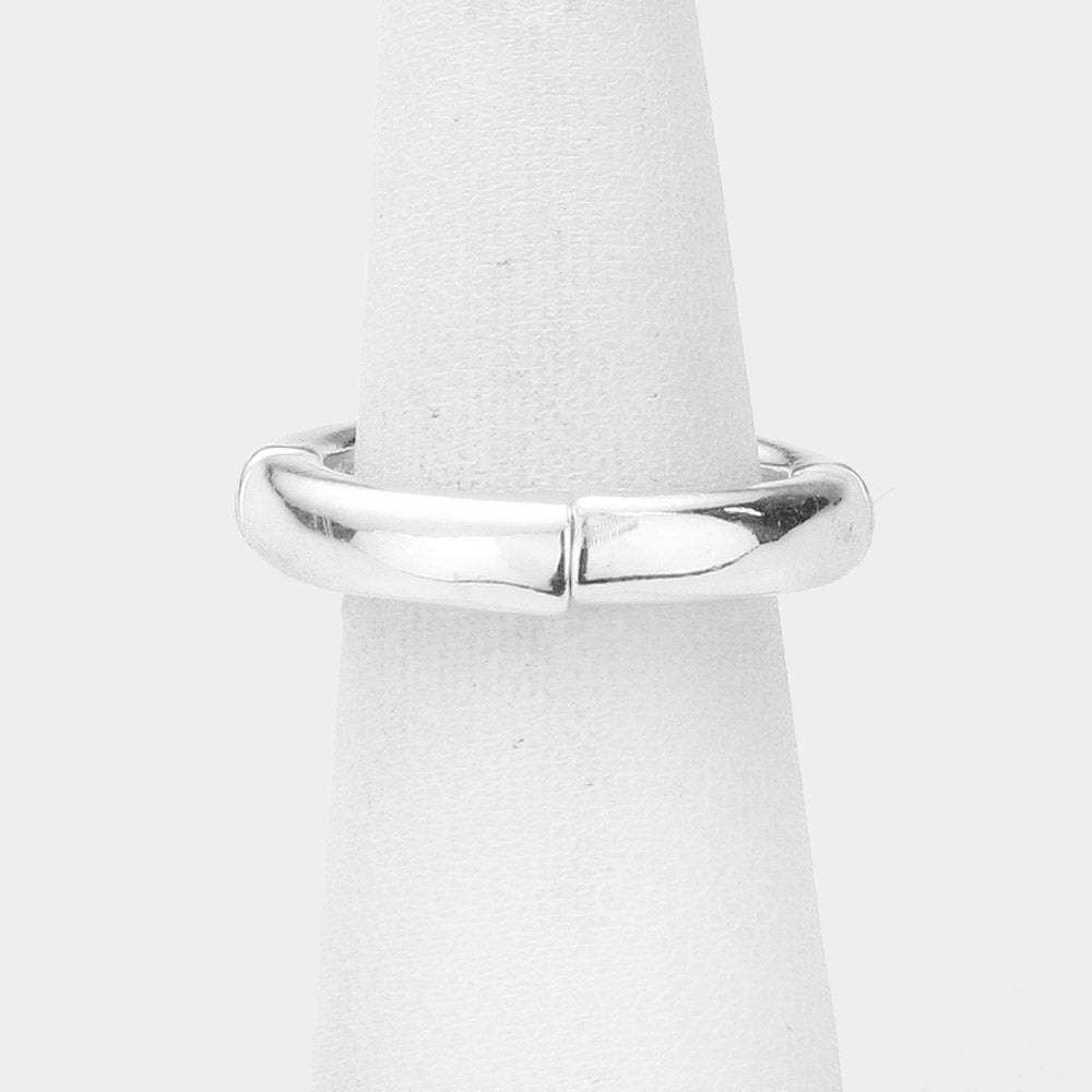 iLLASPARKZ Sea Glass Metal Anchor Dangle Stretch Ring