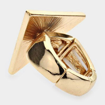 iLLASPARKZ Geometric stone stretch ring