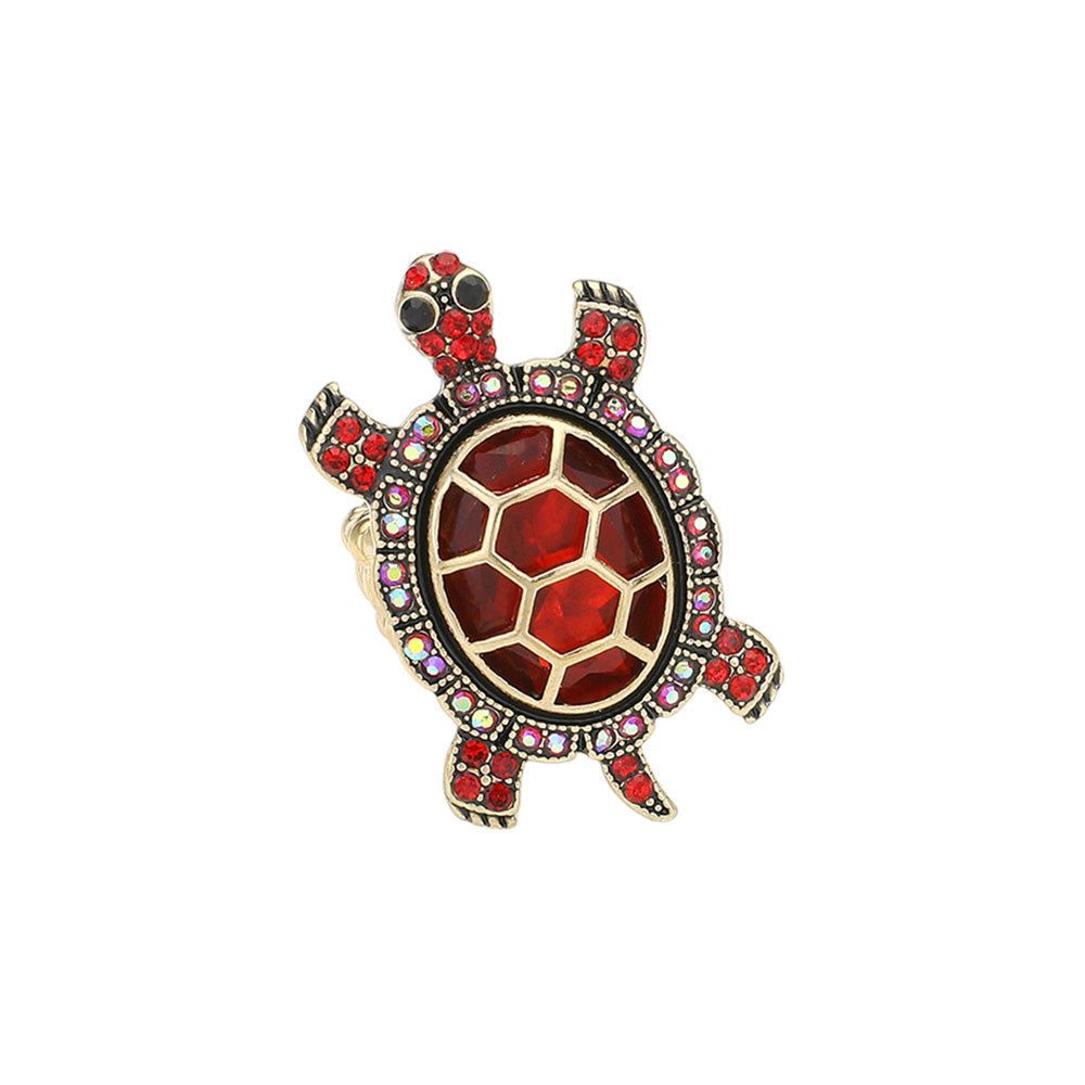 iLLASPARKZ Stone Embellished Sea Turtle Stretch Ring