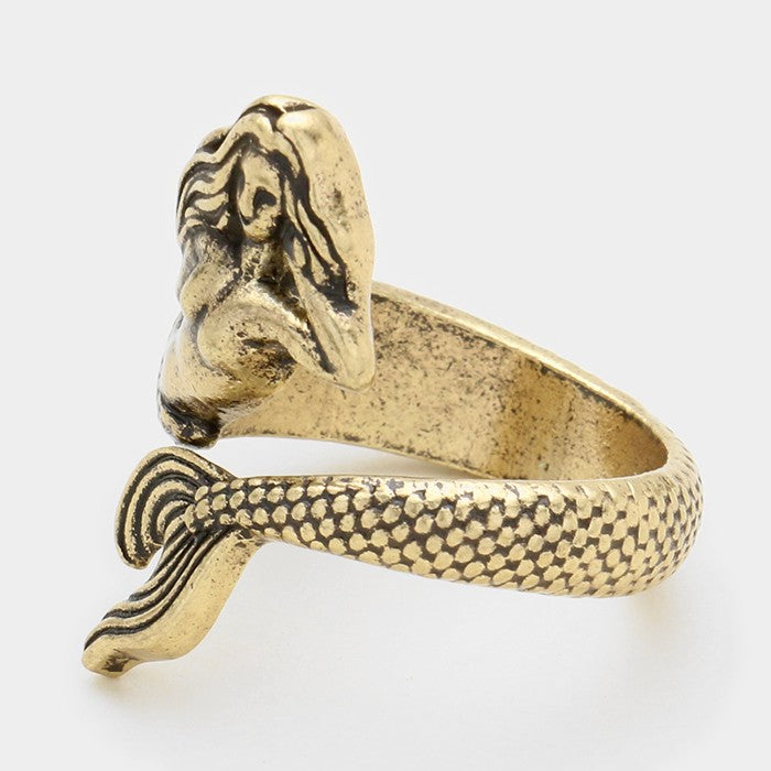 iLLASPARKZ Metal mermaid wrap ring