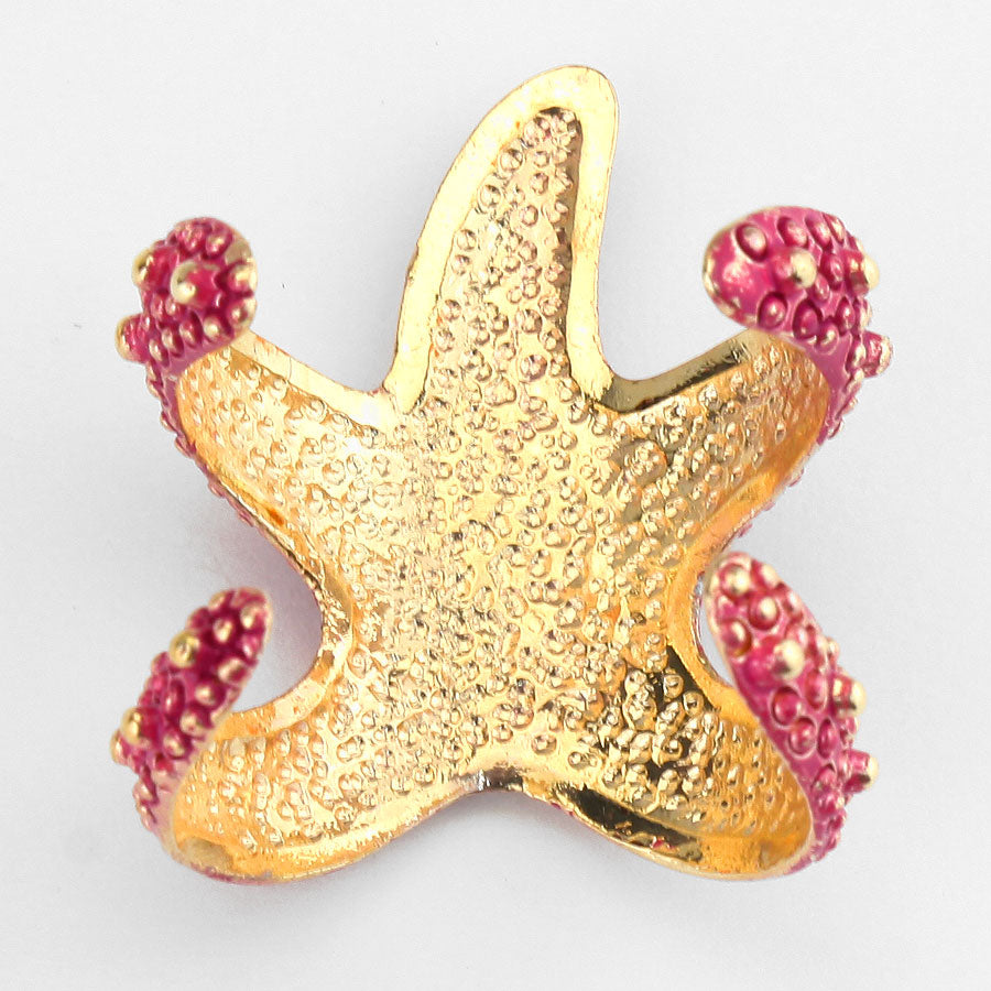 iLLASPARKZ Resin Starfish Cuff Ring