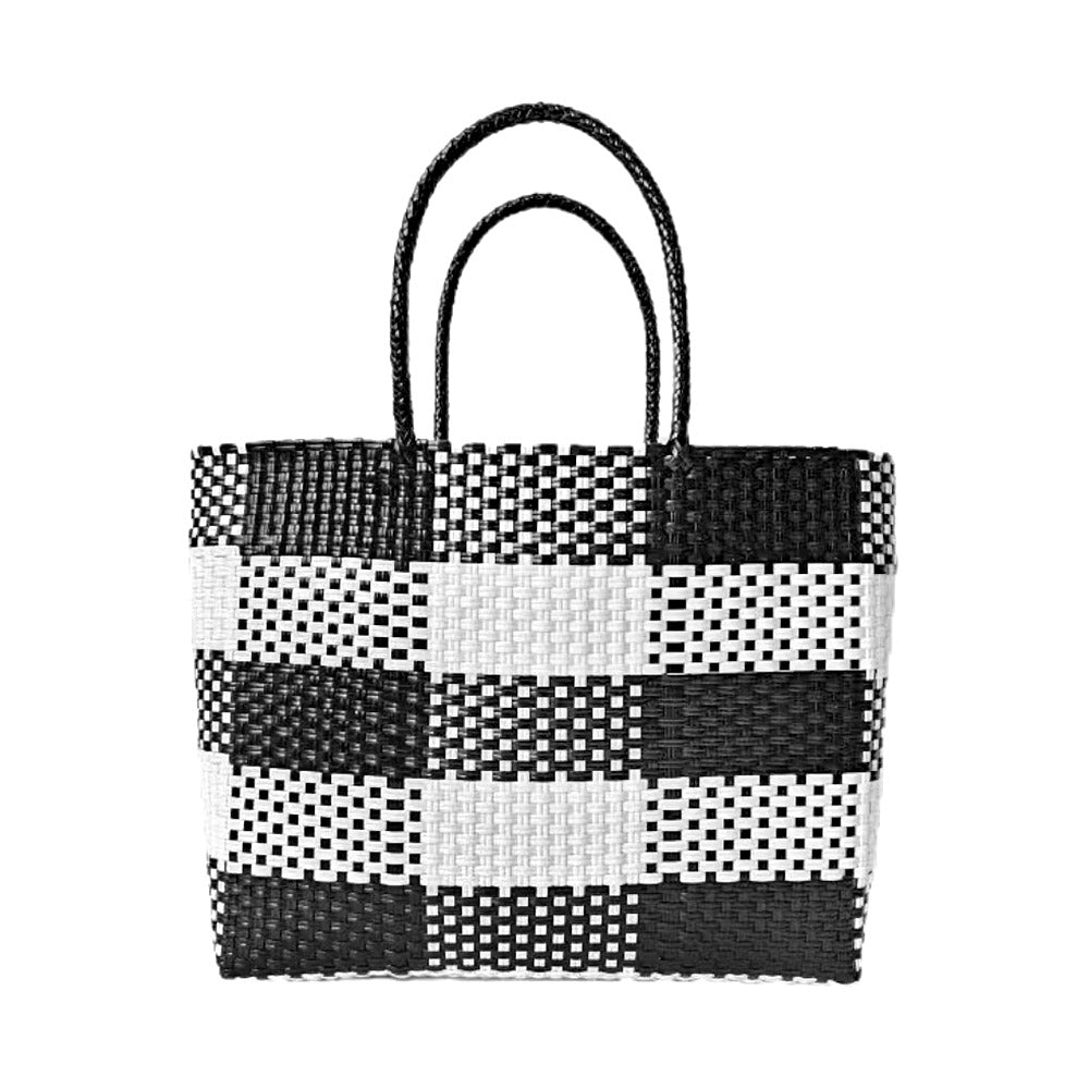 iLLASPARKZ Basket Weave Checkered Hand Bag / Tote Bag