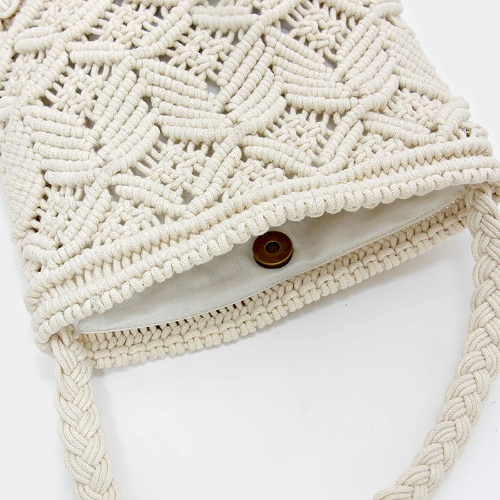 iLLASPARKZ Crochet fringe crossbody bag