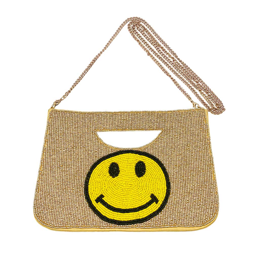 iLLASPARKZ Smile Seed Beaded Tote / Crossbody Bag