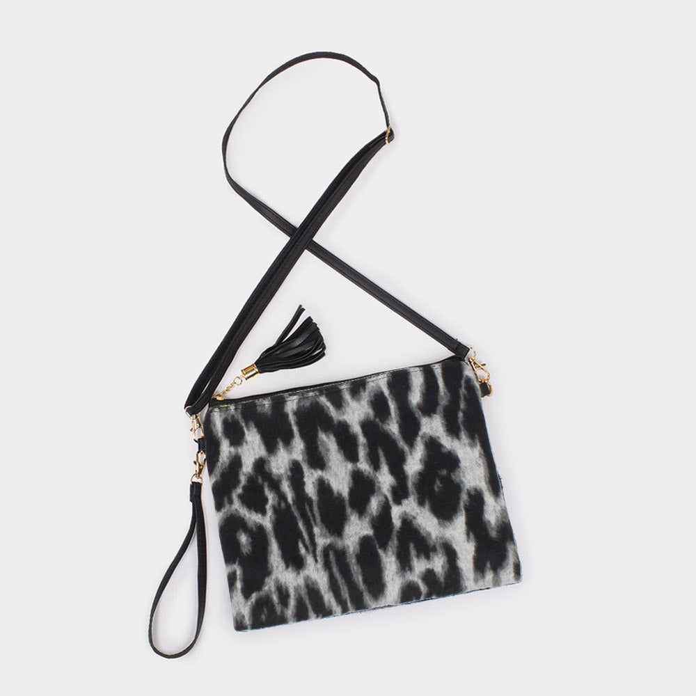 iLLASPARKZ Leopard Patterned Crossbody / Clutch Bag