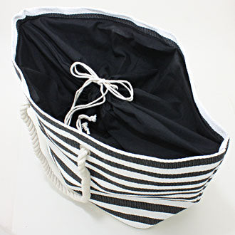 iLLASPARKZ Eco-Friendly Striped Paper Beach Bag