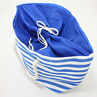 iLLASPARKZ Eco-Friendly Striped Paper Beach Bag