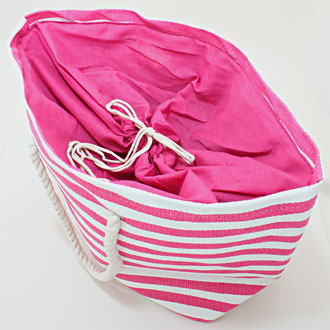 iLLASPARKZ Eco-Friendly Striped Paper Beach Bag