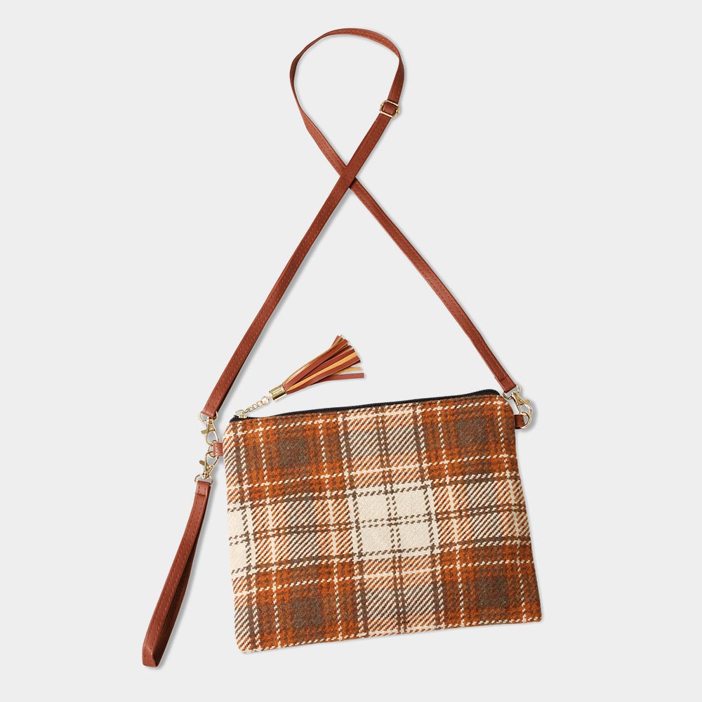 iLLASPARKZ Plaid Check Crossbody / Clutch Bag