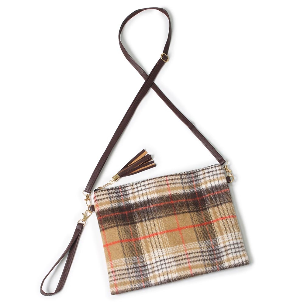 iLLASPARKZ Plaid Check Crossbody / Clutch Bag