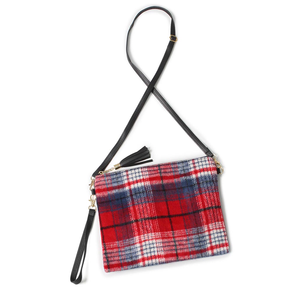 iLLASPARKZ Plaid Check Crossbody / Clutch Bag