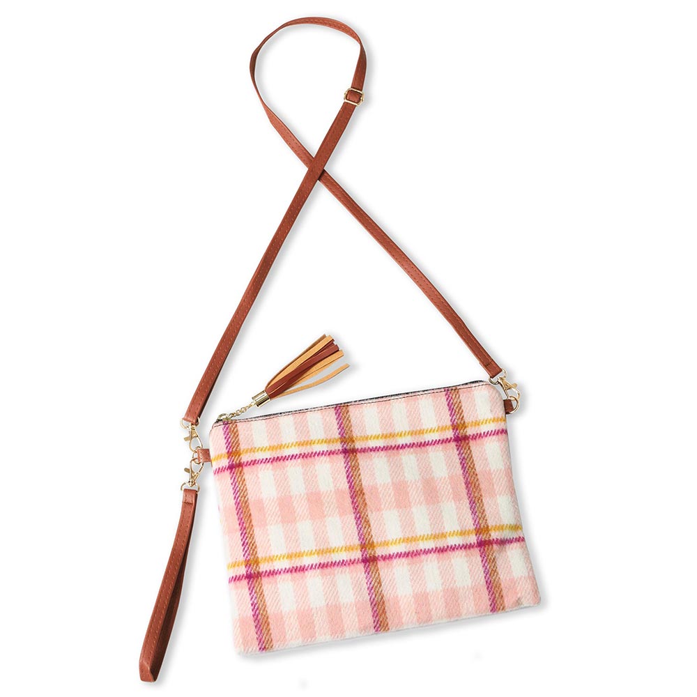 iLLASPARKZ Plaid Check Crossbody / Clutch Bag