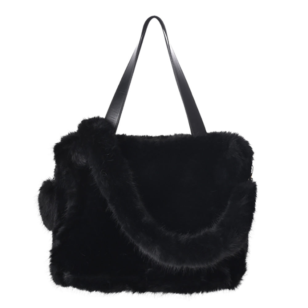 iLLASPARKZ Soft Faux Fur Large Tote Bag / Shoulder Bag