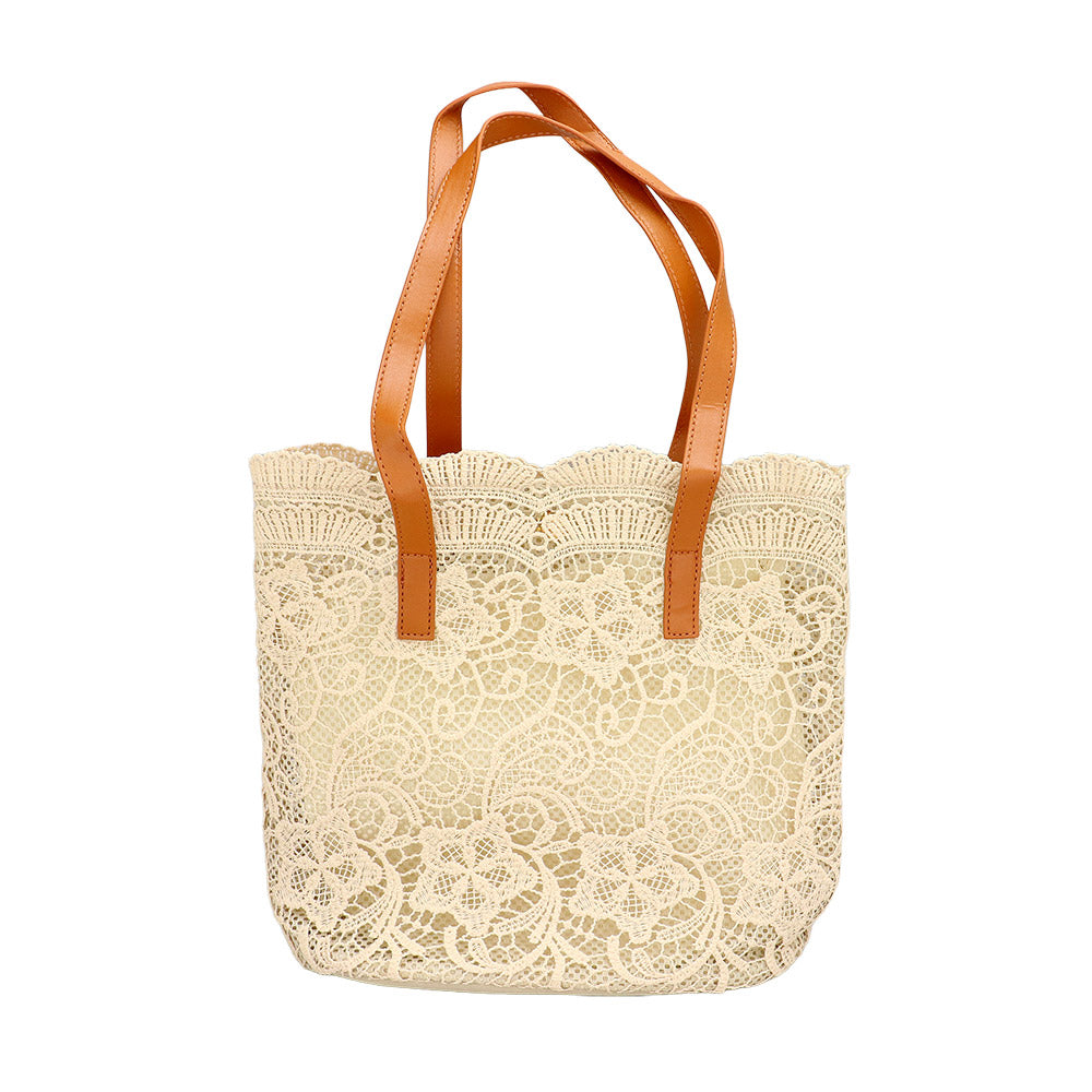 iLLASPARKZ Flower Lace Tote Bag / Shoulder Bag