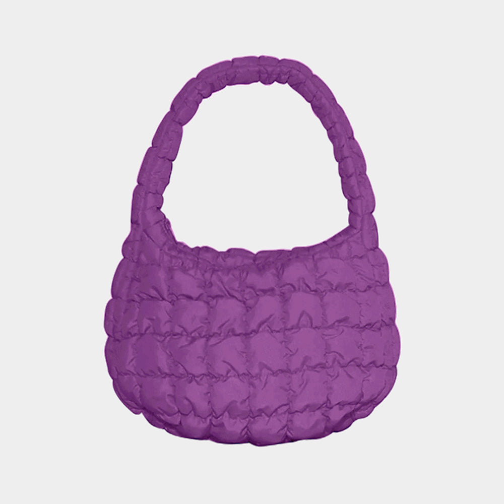 iLLASPARKZ Quilted Puffer Tote / Shoulder Bag Cloud Bag