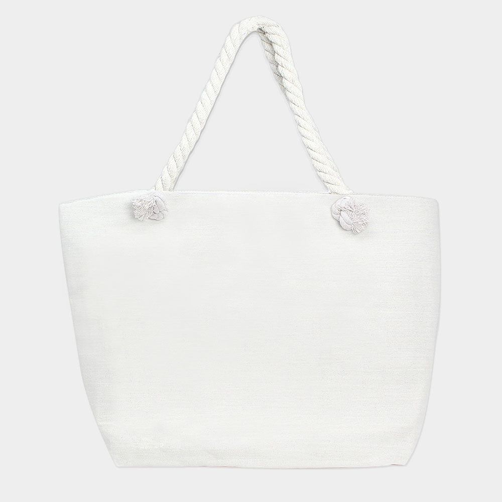 iLLASPARKZ Solid Blank DIY Eco Beach Tote Bag