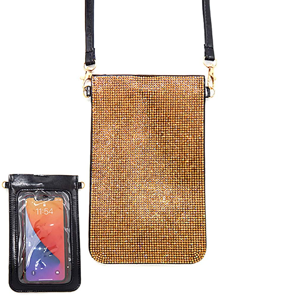 iLLASPARKZ Bling Transparent Phone Case Crossbody Bag