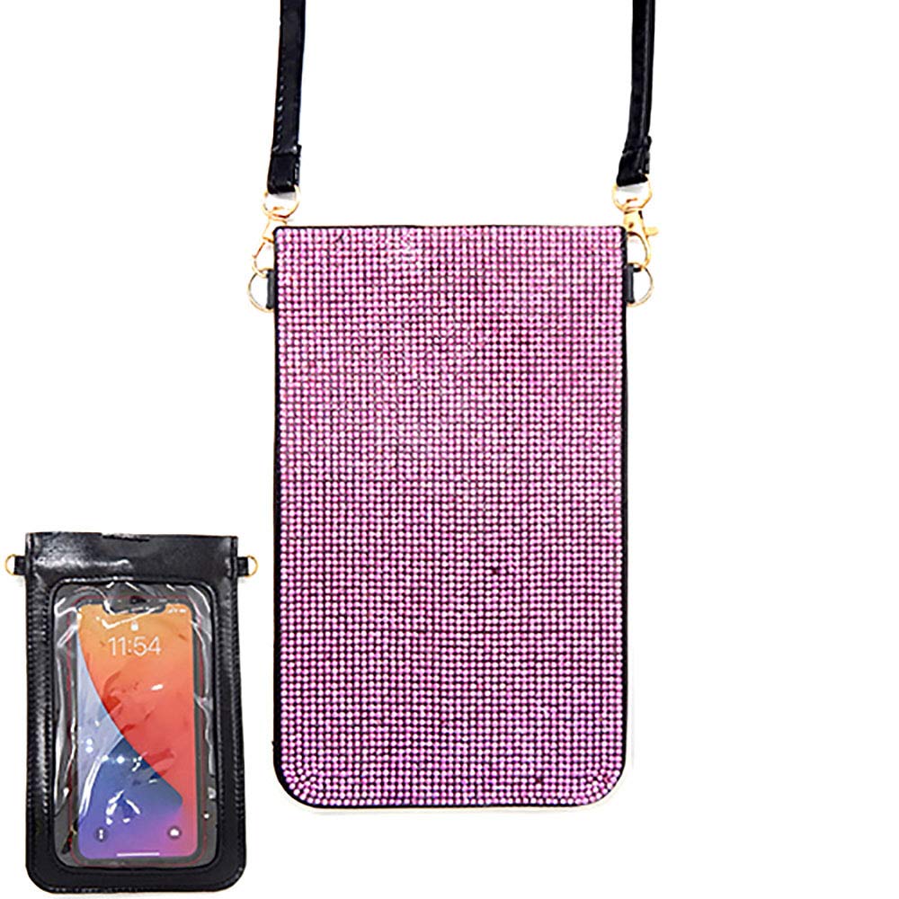 iLLASPARKZ Bling Transparent Phone Case Crossbody Bag