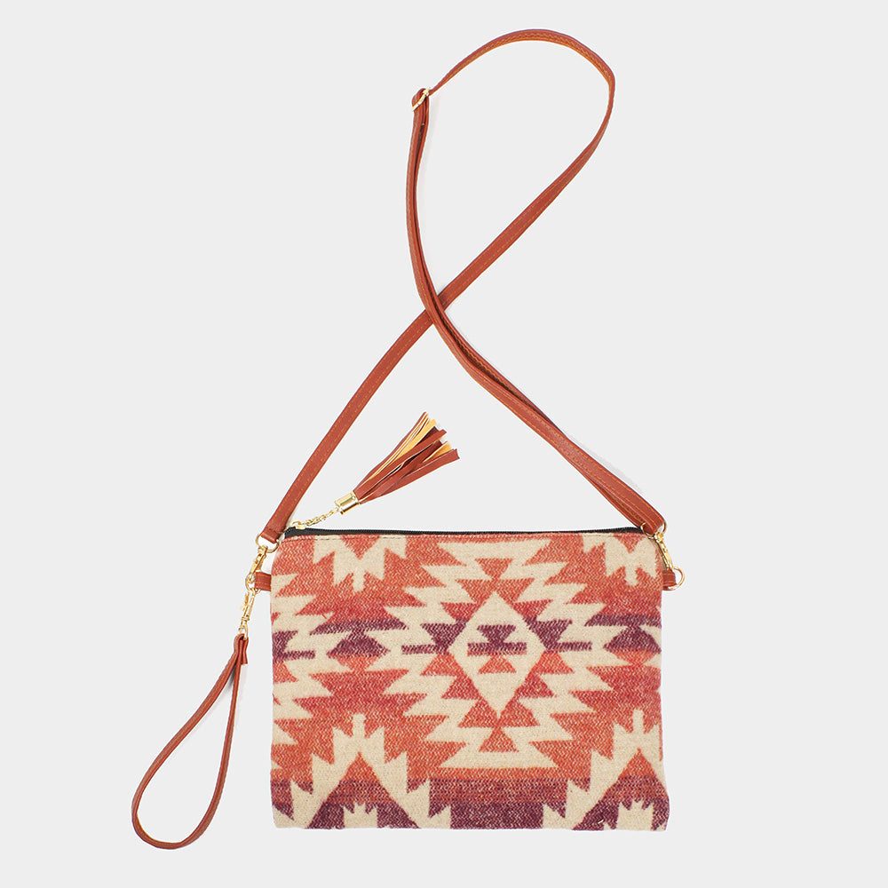 iLLASPARKZ Western Print Crossbody / Clutch Bag