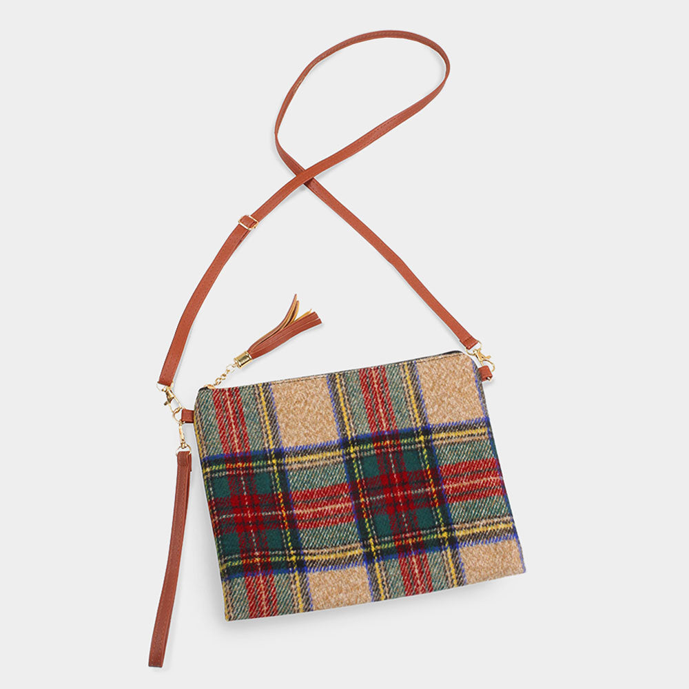 iLLASPARKZ Tartan Check Crossbody / Clutch Bag