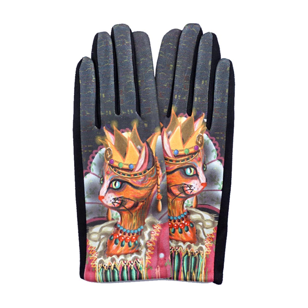 iLLASPARKZ Cat Printed Smart Gloves